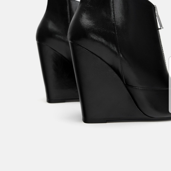 zara zip ankle boots